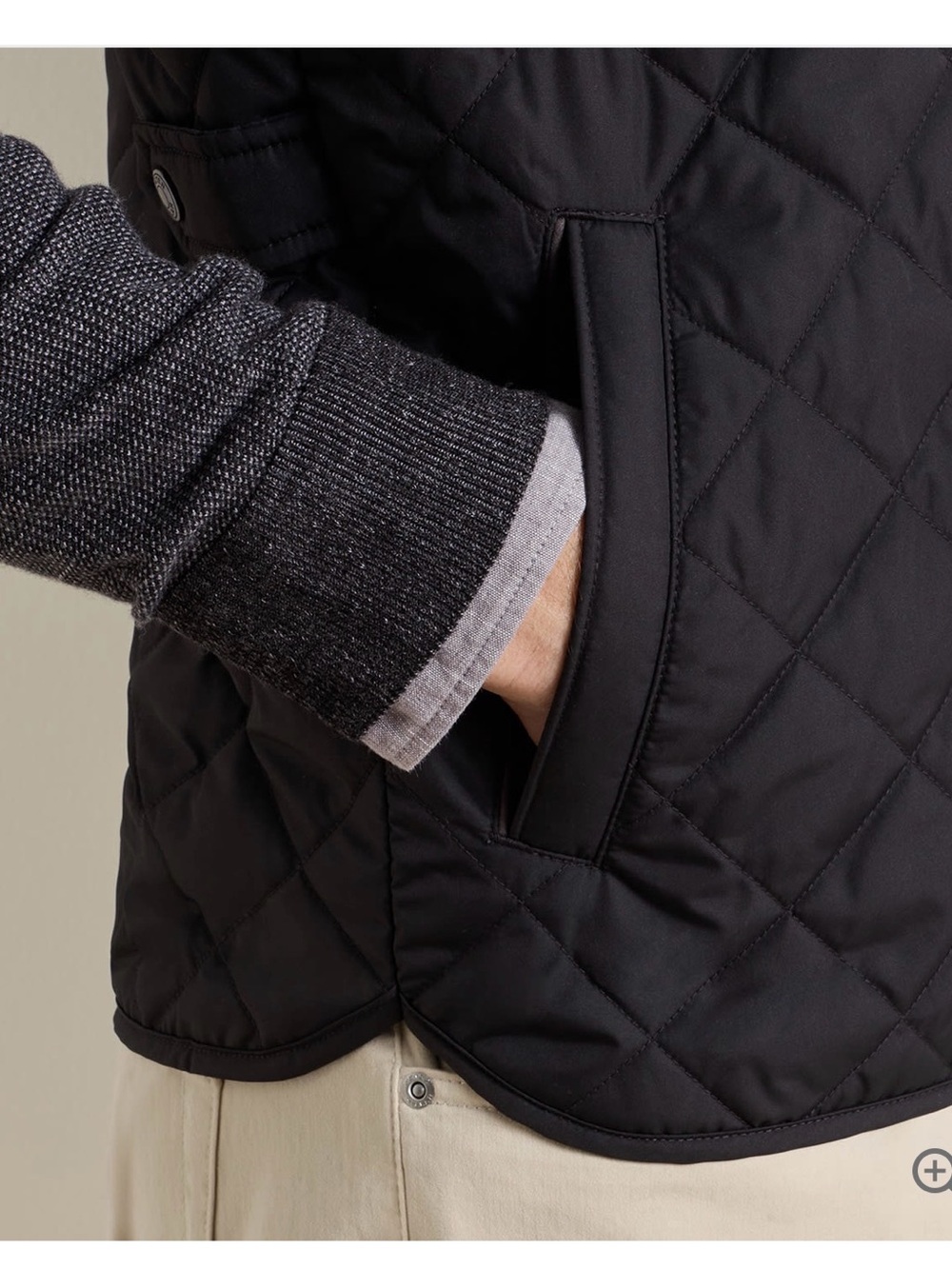 Peter Millar Essex Vest Black Quilted Black Vest Lightweight Layering Size XXL - Picture 10 of 13